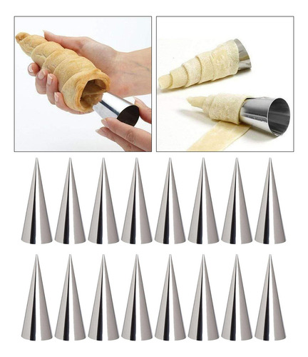 New 2 Juego De Moldes For Hacer Conos De Crema, Set 2 Piezas