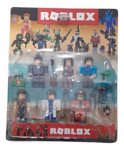Set Roblox Blíster Juguete Muñecos Articulado X6 Accesorios