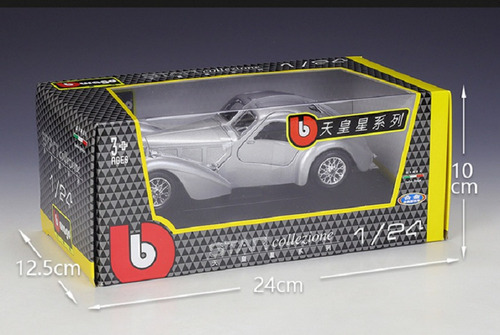 A Bburago 1:24 Bugatti 1936 Atlantic Diecast Model