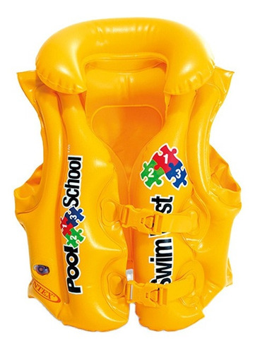 Chaleco Salvavidas Inflable Niño Flotador Pool School Intex 