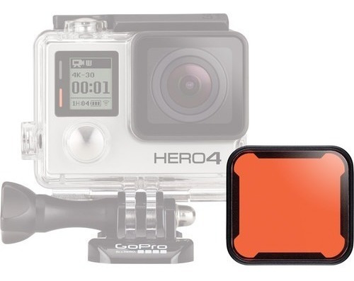Filtro Rojo De Buceo Gopro Para Hero 3/ 3+ 4 Silver/black