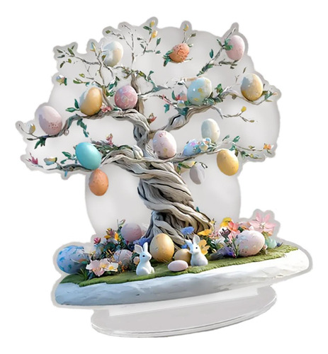 2d Decoración De La Pascua De La Mesa Acrílica Centro De