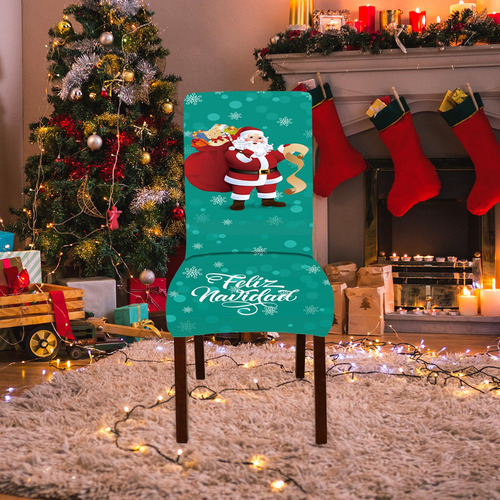 Funda Navideña Para Silla De Comedor, Funda Protectora