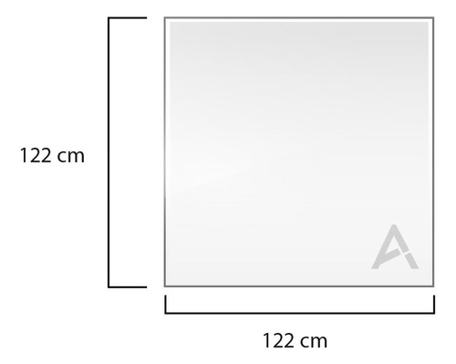Lamina De Acrílico Blanco De 5 Mm De 122 X 122 Cm