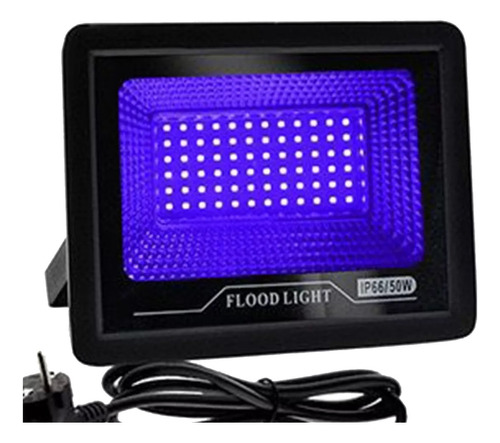 Foco Led Proyector Uv Luz Ultravioleta 50w Fiesta Fluor