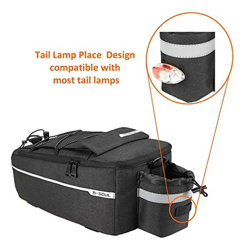 B - Bolsa Para Bicicleta Soul Paquete De Bolsa Para Rejilla