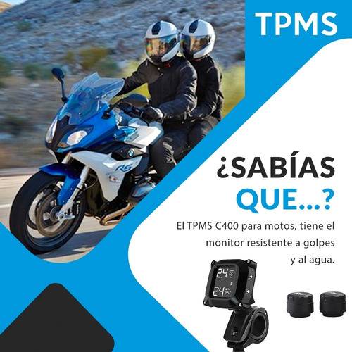 Imagen 6 de 8 de Tpms Sensor De Presión Y Temp. Para Motos C/sens. Externos