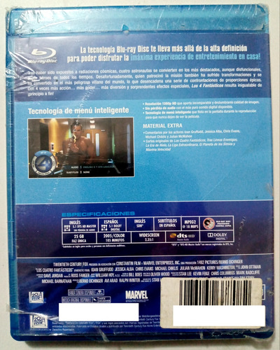 Los 4 Fantásticos Bluray Original (Usado)