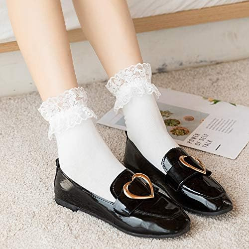 Sryl Calcetines Tobilleros De Encaje Para Mujer, Calcetines
