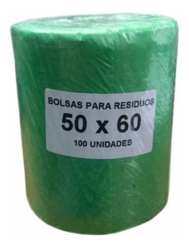 Set De 100 Bolsas Para Residuos Basura 50 X 60 Cms