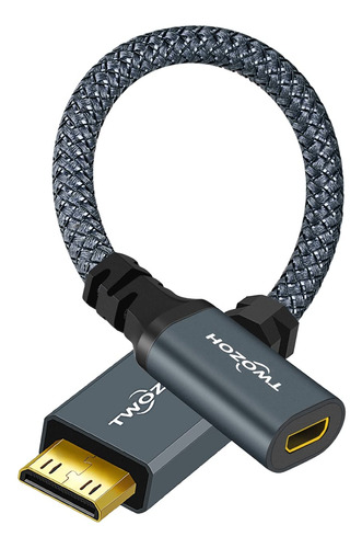 Twozoh Cable Adaptador Mini Hdmi Macho A Micro Hdmi Hembra,