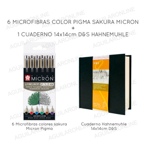 Kit Micron Color Pigma Sakura Book Hahnemuhle D&s Mandalas