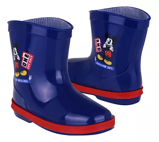 Botas Para Lluvia Niño Mickey Mouse 12901 Sintético Azul