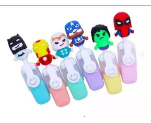 Marca Textos Plumon Neon Marvel Spiderman Niños Ironman