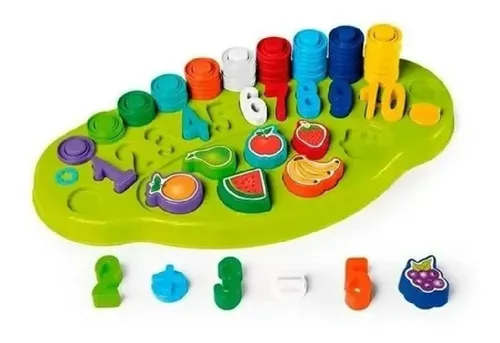 Juego Cuenta Facil De Encastre Y Números Didáctico Calesita Color Multicolor