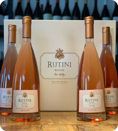 Caja X4 Vinos Rosado Rutini Rosé Uco Valley - Regalo!