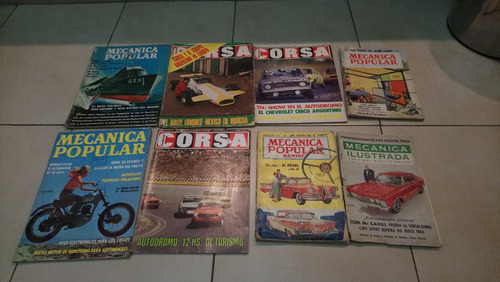 Lote Antiguas Revistas Corsa Mecanica Popular Autos Antiguos