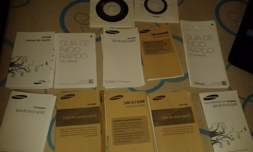 Lote 10 Manuales Samsung Galaxy + Dos Mini Cds