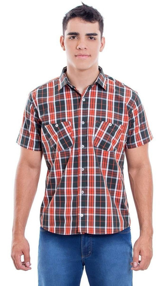 camisa xadrez sem manga masculina