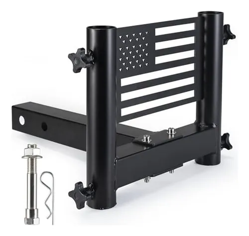 Soporte Bandera Para Enganche De Remolque - Resistente Y Dur