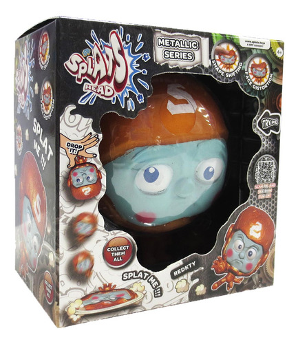 Boneco Elástico Redkty De 10cm Série Metálica - Splats Head