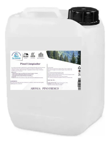 Pinol Limpiador 20lts Aroma Pino Fresco Pino Fresco