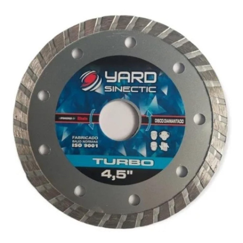 Disco Diamantado Turbo Amoladora 4,5 Pulgadas (115mm) Yard