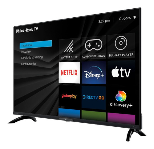 Smart Tv 40'' Ptv40g7er2cpblf Led Roku Tv Philco 100/240v