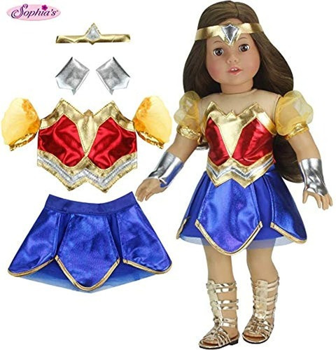 Muñeca De 18 Pulgadas Super Hero Mujer Disfraz Por Sophia
