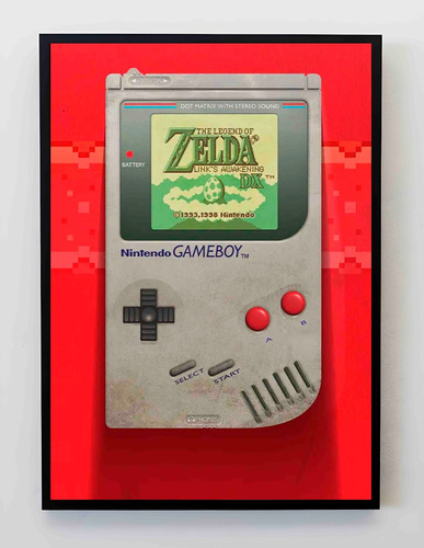 Cuadro 33x48cm Poster Nintendo Gameboy Legend Of Zelda