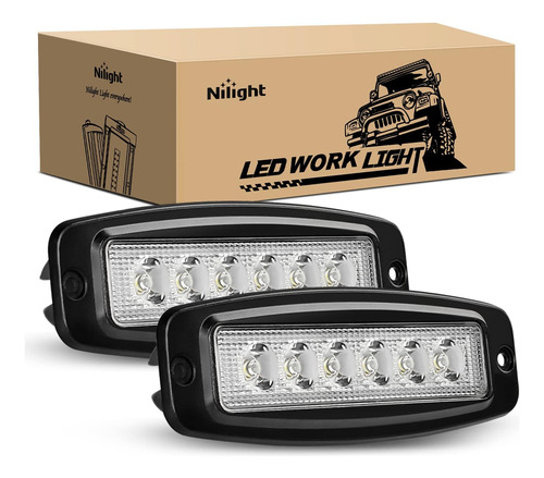 Nilight Ni-28e-18w Luz De Trabajo Led 2pcs 18w Spot Led Barr