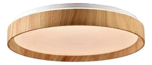 Aplique Plafon Led 32w Madera Ø50cm Dimerizable Bore Vk