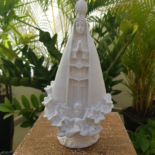 5 Nossa Senhora Aparecida 22 Cm Gesso Cru ( Revenda)