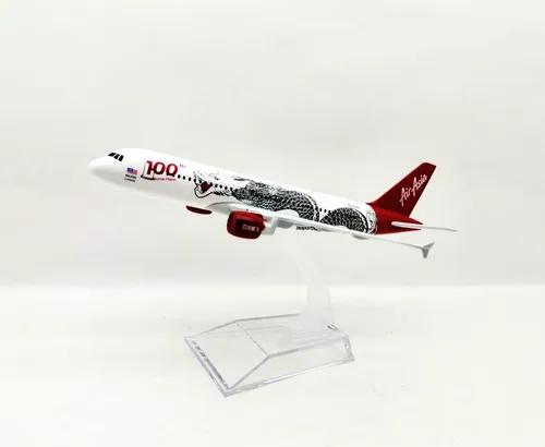 Avión De Colección A Escala Air Asia Dragón A 320