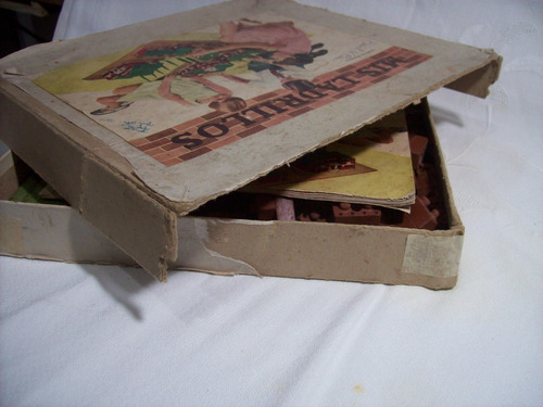 Juego ¨mis Ladrillos¨ De Goma Década Del 50