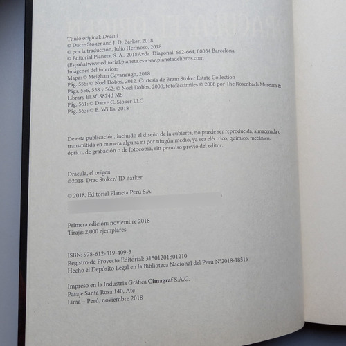 Drácula El Origen - Drake Stoker Y J. D. Barker (Usado)