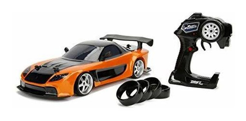 Jada Toys Fast & Furious Han's Mazda Rx-7 Drift Rc Car, 1: 1
