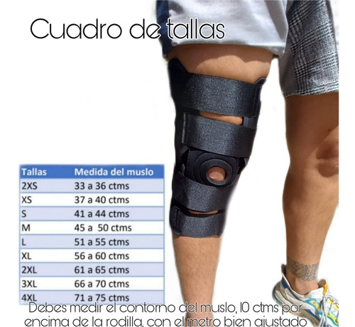 Rodillera 30 Ctms De Largo Con Soporte A La Rótula