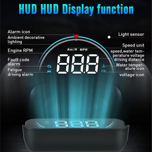 Proyector De Parabrisas Con Velocímetro Obd Con Pantalla Hud