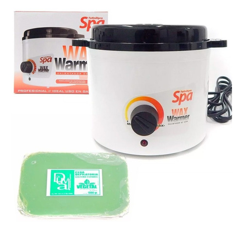 Kit Teknikpro Spa Wax Warmer Fundidor X 1kg + Cera Vegetal 