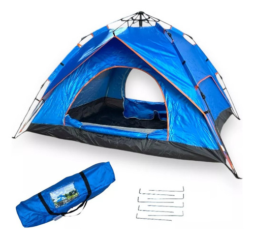 Carpa Automatica 4 Personas Autoarmable Mosquitero 2 Entrada