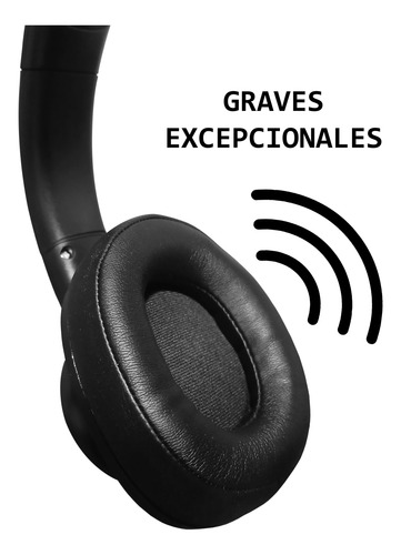 Auriculares Bluetooth Vincha Panacom Inalámbricos Negro Negro
