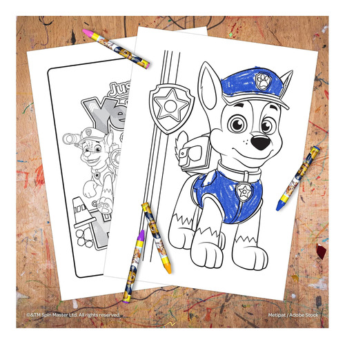 Paw Patrol 48 Count Crayons En Tuck Box