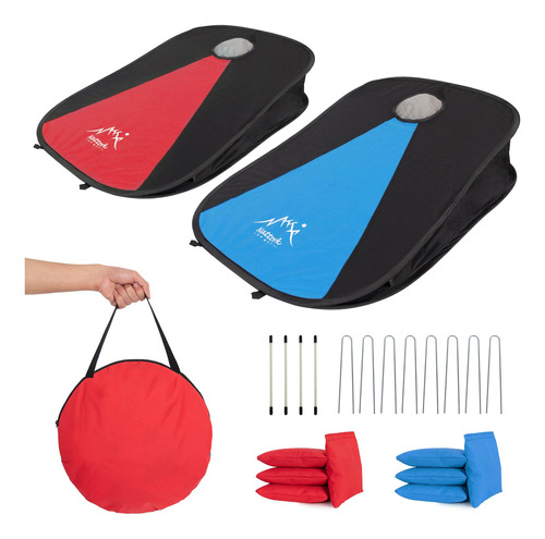 Nattork Juego De Cornhole Plegable Portátil Con 2 Tablas De