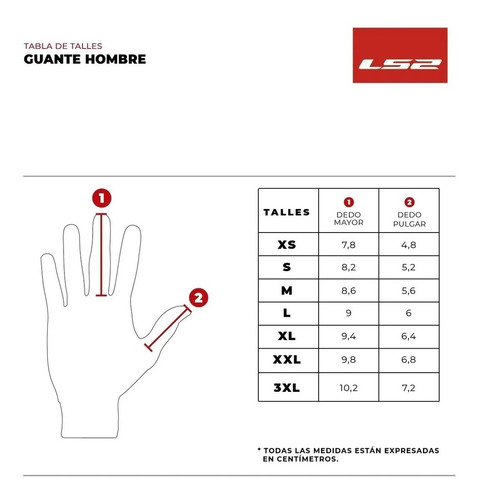 Imagen 8 de 9 de Guantes Moto Cortos Ls2 All Terrain Negro