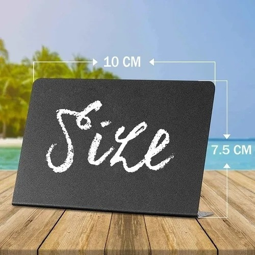 10 Mini Placas De Quadro Negro Para Mesas De Buffet E