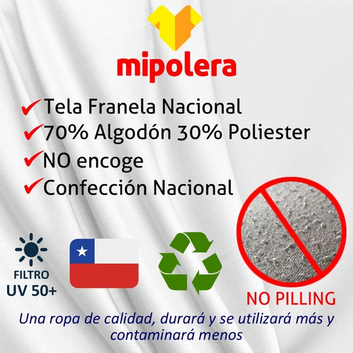 Imagen 9 de 10 de Poleron Canguro Franela Nacional Rosado - Mipolera