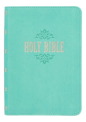 Imagen 4 de 10 de Biblia En Inglés King James Version Chica Letra Grande Aqua