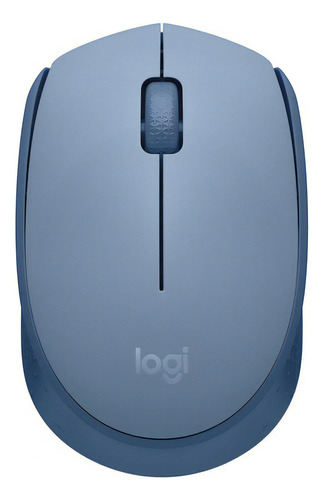 Logitech M170, Mouse Inalámbrico Cómodo Y Portátil, Gris Azu Color Blue Grey