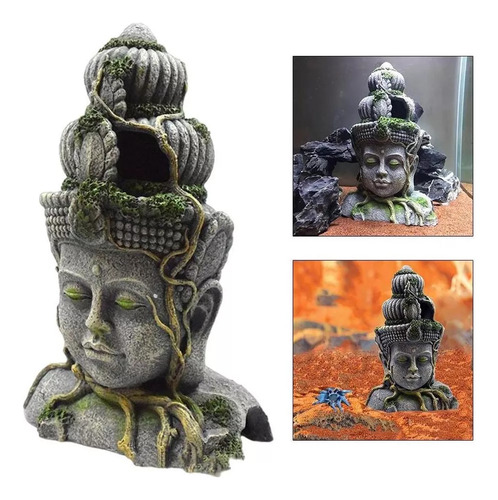 Decoración Del Acuario Estatua De Buda Adorno Del Acuario